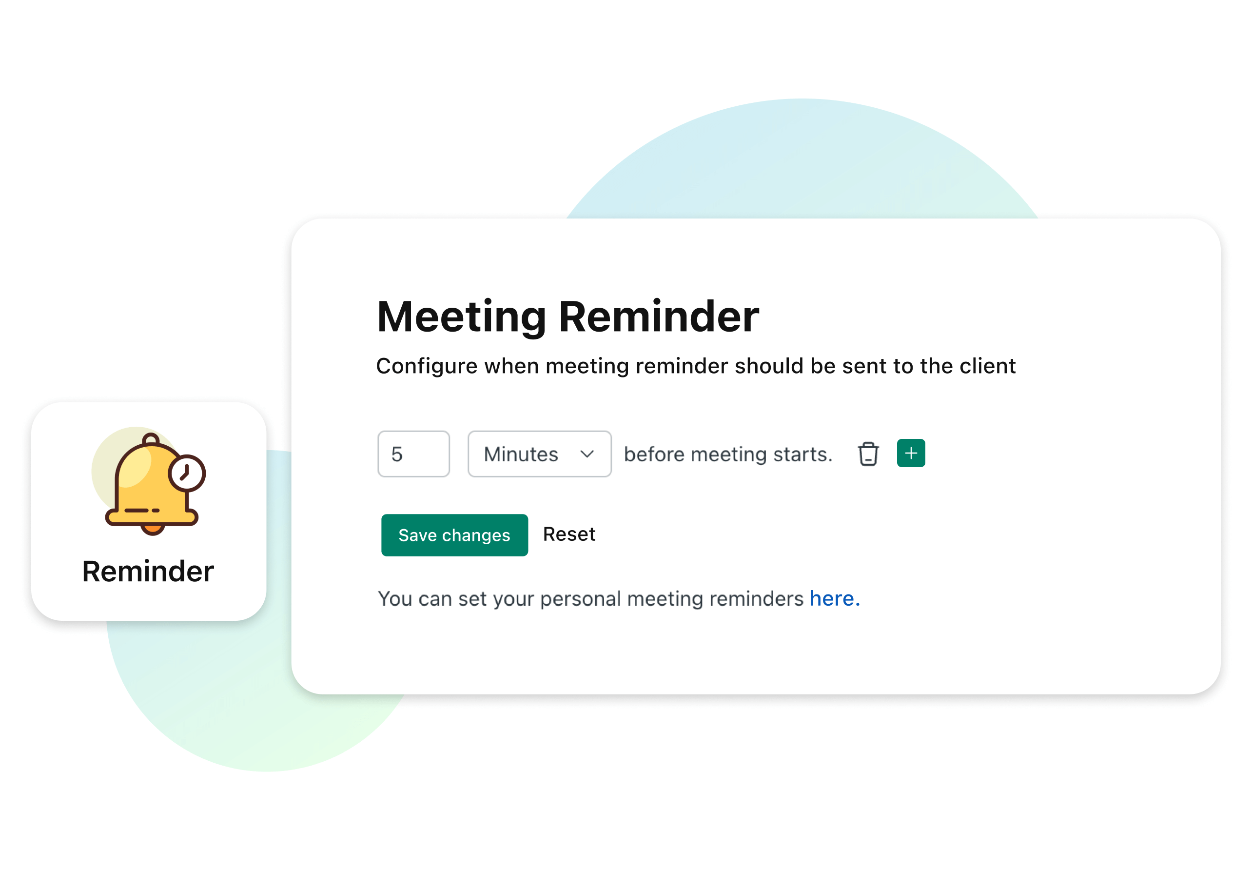 Custom reminders